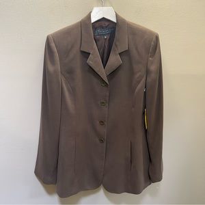 Alex Garfield ~new ~ Long Neutral Blazer Y2K  Retro Jacket size 8 in Moss